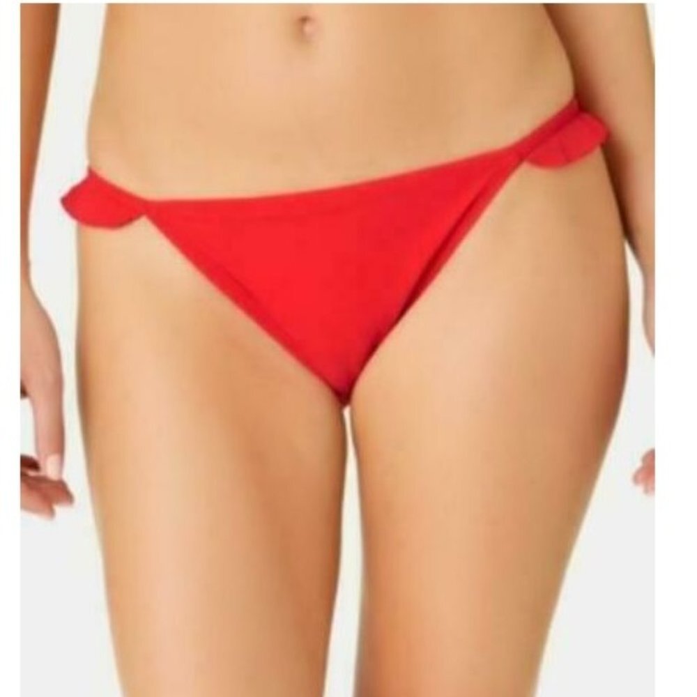 California Waves Solid Ruffle Side Hipster Bottoms